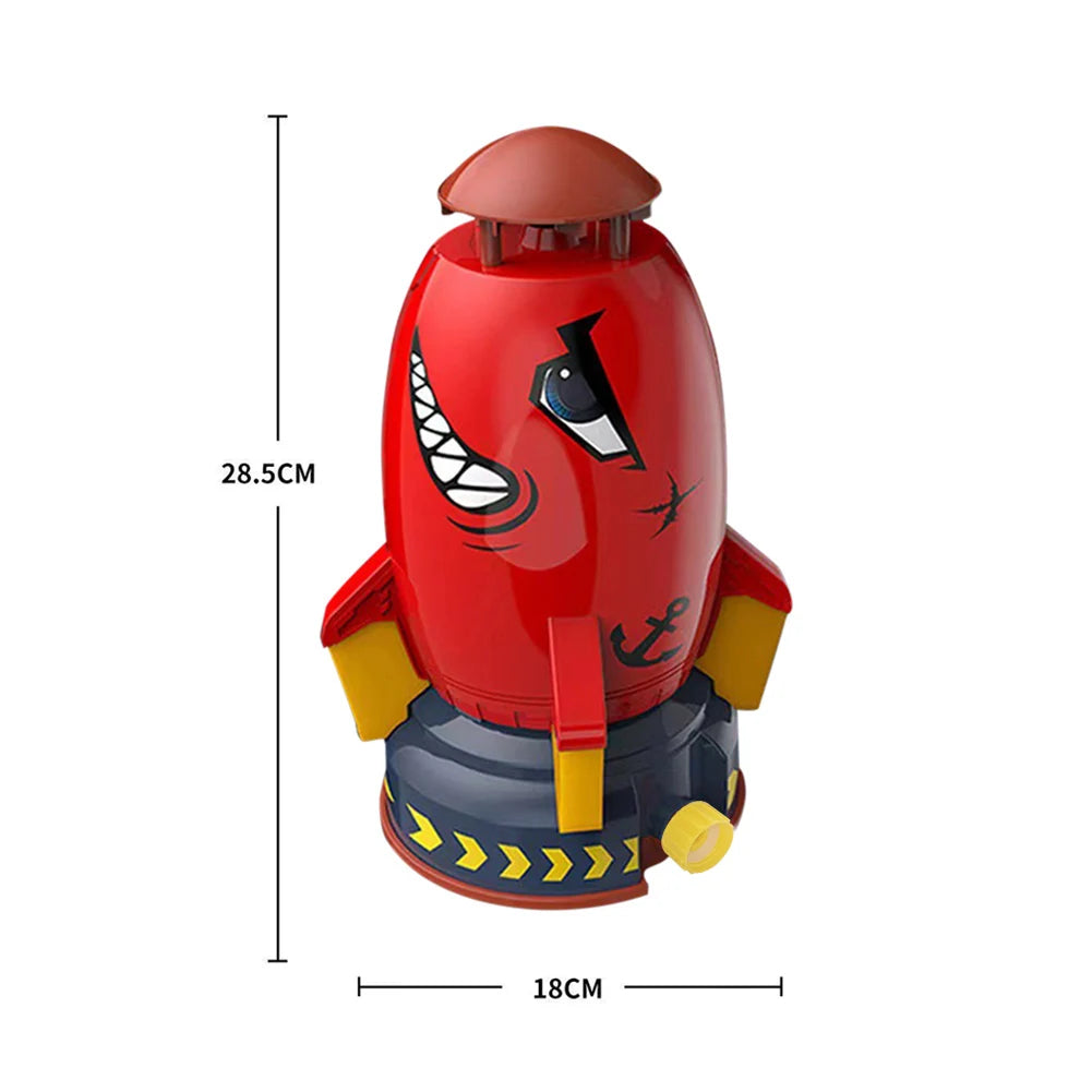 Creative Space Rocket Sprinkler Rotating Water